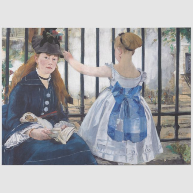 Papel De Seda El ferrocarril, Edouard Manet (Anverso)