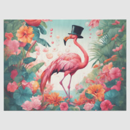 Papel De Seda El Flamenco de la Fiesta Después