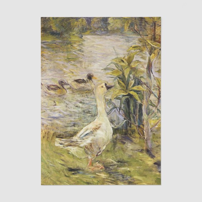 Papel de seda El ganso de Berthe Morisot (Anverso)