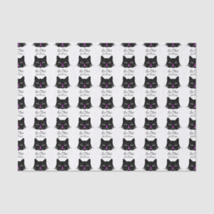 Papel De Seda ¡El gato dice maullido!  Dibujo animado francés