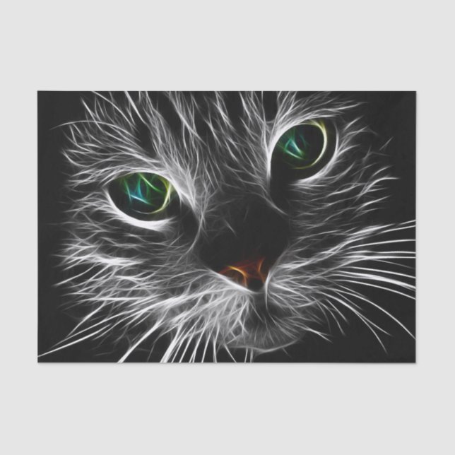 Papel De Seda El gato "eléctrico" (Anverso)