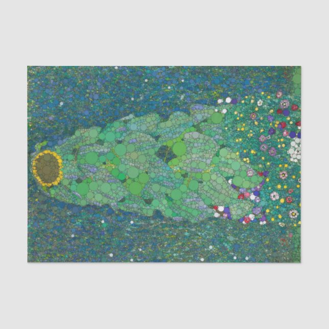 Papel De Seda El girasol, puntos infinitos tras Gustav Klimt (Anverso)