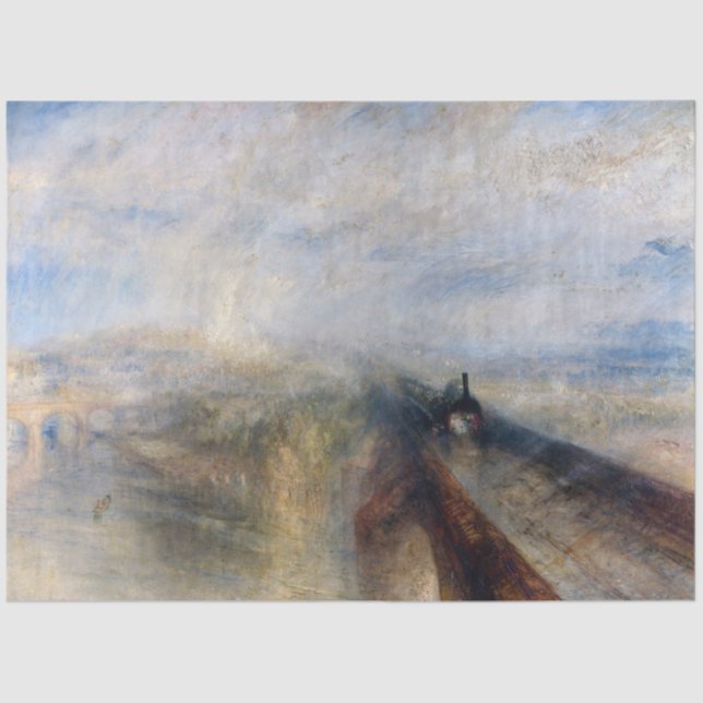Papel De Seda El Gran Ferrocarril Occidental, William Turner, 18 (Anverso)