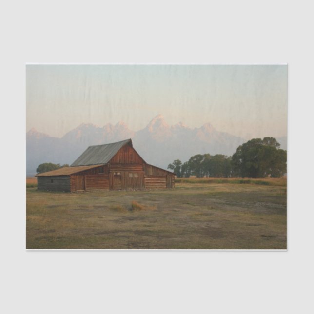 Papel De Seda El granero de madera roja nos está dando vueltas (Anverso)