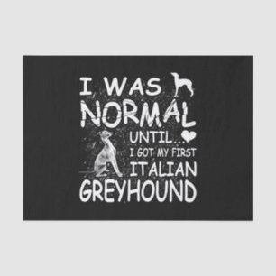 Papel De Seda el greyhound italiano era normal hasta el diseño s