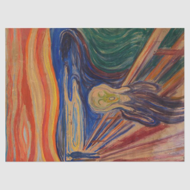 Papel De Seda El grito de Edvard Munch (Anverso)
