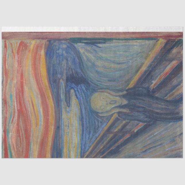 Papel De Seda El grito, Edvard Munch (Anverso)