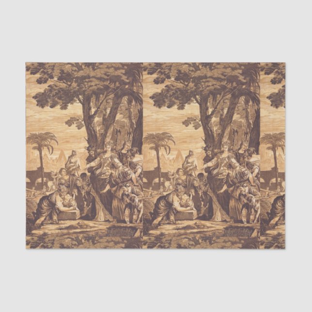 Papel De Seda El hallazgo de Moisés del Libro del Éxodo (Anverso)