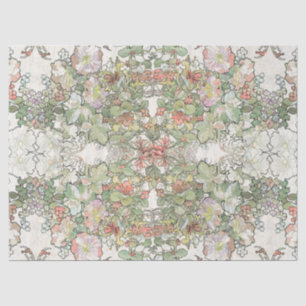 Papel De Seda El Hollyhock de Nouveau del arte de Mucha florece