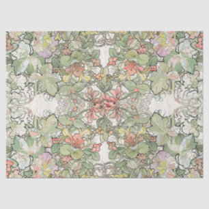Papel De Seda El Hollyhock de Nouveau del arte de Mucha florece