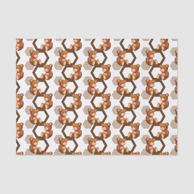 Papel De Seda el ilustracion de un arsenal del peluche refiere (Anverso)