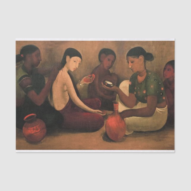 Papel De Seda El inodoro de la novia de Amrita Sher-Gil (Anverso)