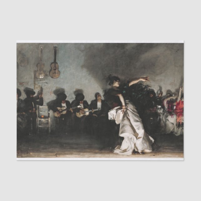 Papel De Seda El Jaleo por John Singer Sargent (Anverso)