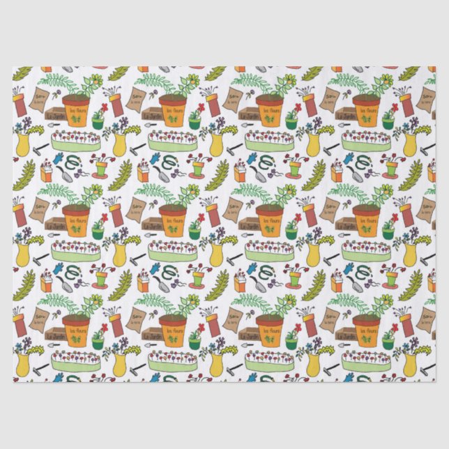 Papel De Seda El Jardín (Anverso)