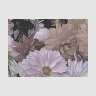 Papel De Seda El jardín abstracto floral de la dalia florece el
