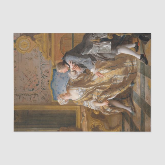 Papel De Seda El jardín de Jean-Francois de Troy (Anverso)