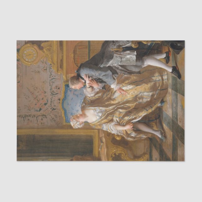 Papel De Seda El jardín de Jean-Francois de Troy (Anverso)