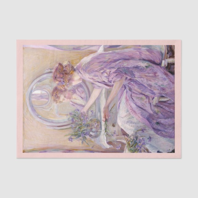 Papel De Seda El Kimono Violeta, Desahuciar (Anverso)