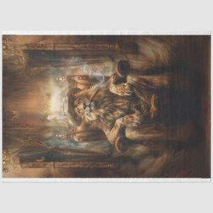 Papel De Seda El león occidental en la residencia del presidente