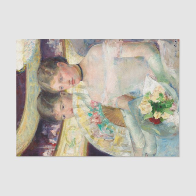 Papel De Seda El Loge de Mary Cassatt (Anverso)