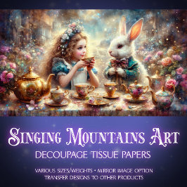 Papel De Seda El mágico desenlace del té de Alicia