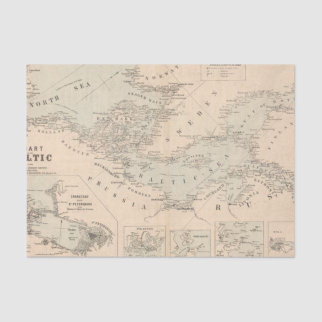 Papel De Seda El mar Báltico (Anverso)