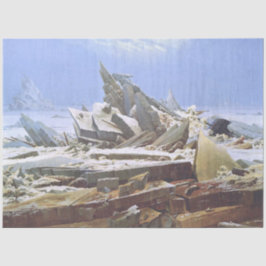 Papel De Seda El mar del hielo (por Caspar David Friedrich)