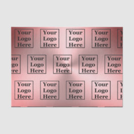 Papel De Seda El Metalizado Pincel Rosado Moderno Mira Tu Logo A