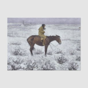 Papel De Seda El muchacho de la manada de Frederic Remington