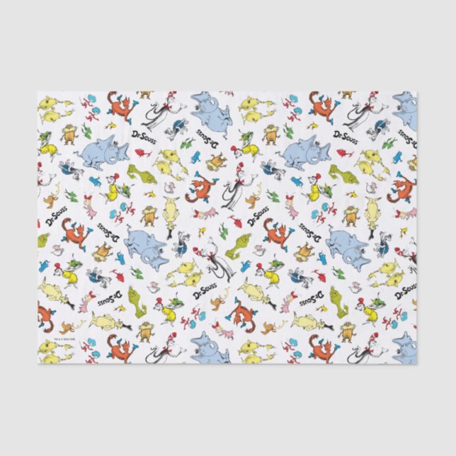 Papel De Seda El mundo de Dr. Seuss Patrón (Anverso)