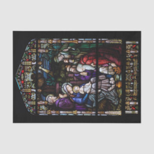 Papel De Seda El navidad del vitral de la natividad