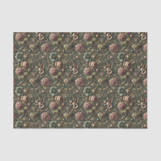 Papel De Seda El observador iluminado - victoriano gótico (Anverso)