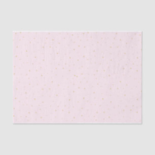 Papel De Seda El oro puntea rosa del papel seda