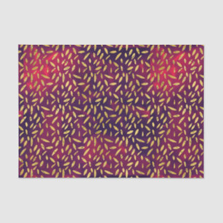 Papel De Seda El oro se va en Borgoña ahumada y moreno púrpura