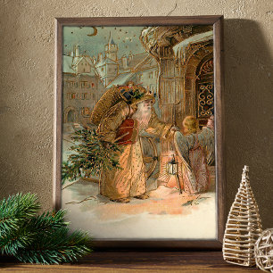 Papel De Seda El padre de la cosecha de oro Navidad y Ángel