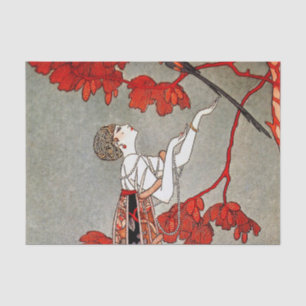 Papel De Seda El pájaro veleidoso de George Barbier