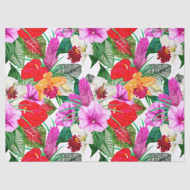 Papel De Seda El paraíso costero florece (Anverso)