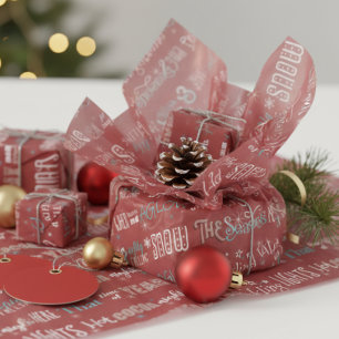 Papel De Seda El patrón de poema de Navidad de la temporada ID59