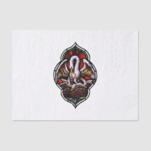 Papel De Seda El pelícano como símbolo cristiano