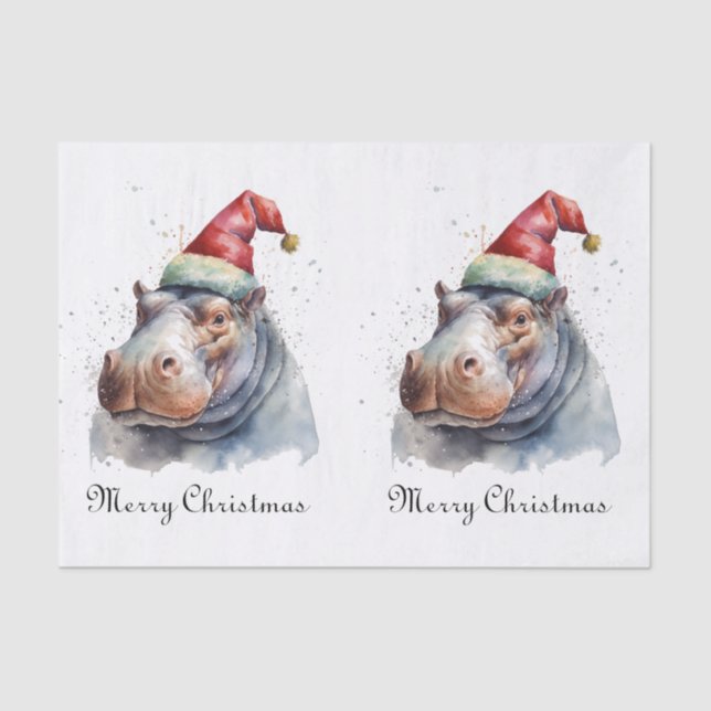 Papel De Seda El pequeño Hipo de Santa, personalizado (Anverso)