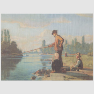 Papel De Seda El pescador (pesca al aire libre) (enredo) (río)