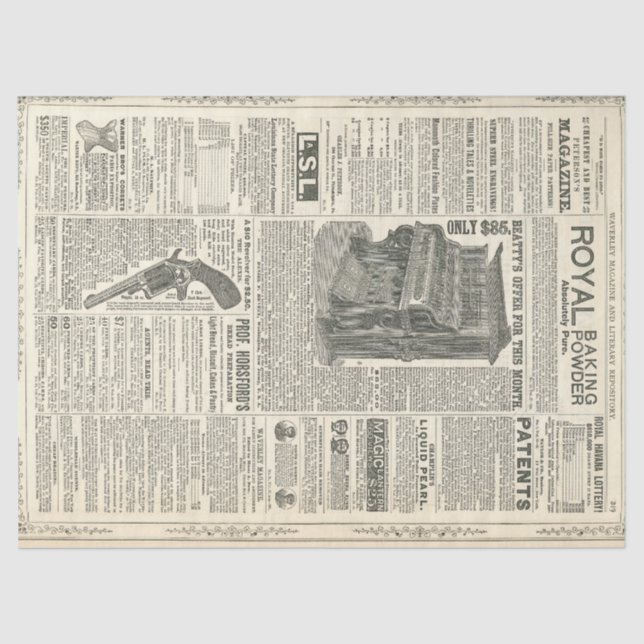 Papel De Seda El piano añade el papel seda (Anverso)