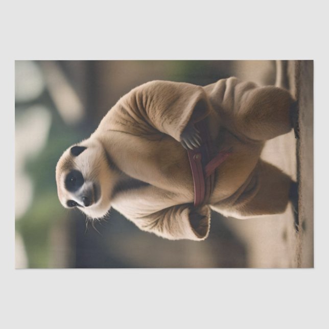 Papel De Seda El Poderoso Meerkat: La Muerte Del Sumo, (Anverso)