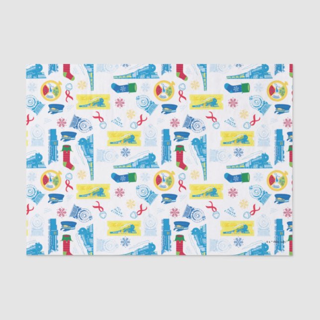 Papel De Seda El Polar Express | Patrón de iconos Navidades (Anverso)