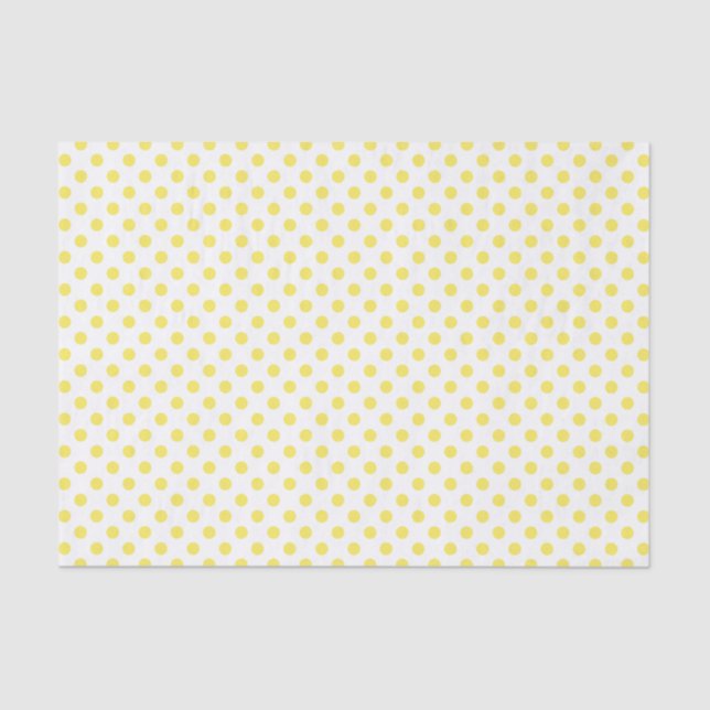 Papel De Seda El polka amarillo de maíz domina los círculos (Anverso)
