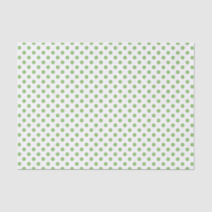 Papel De Seda El polka verde pistachio sobresale los círculos