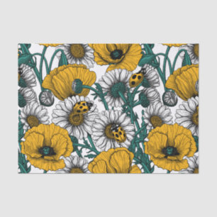 Papel De Seda El prado en amarillo