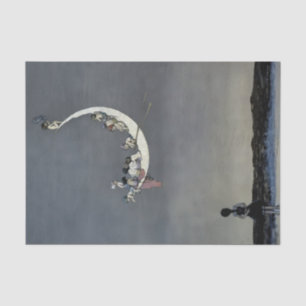 Papel De Seda "El primer viaje de la luna" por W Heath Robinson