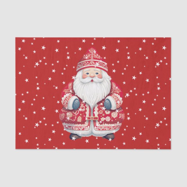 Papel De Seda El pueblo escandinavo Santa Claus (Anverso)