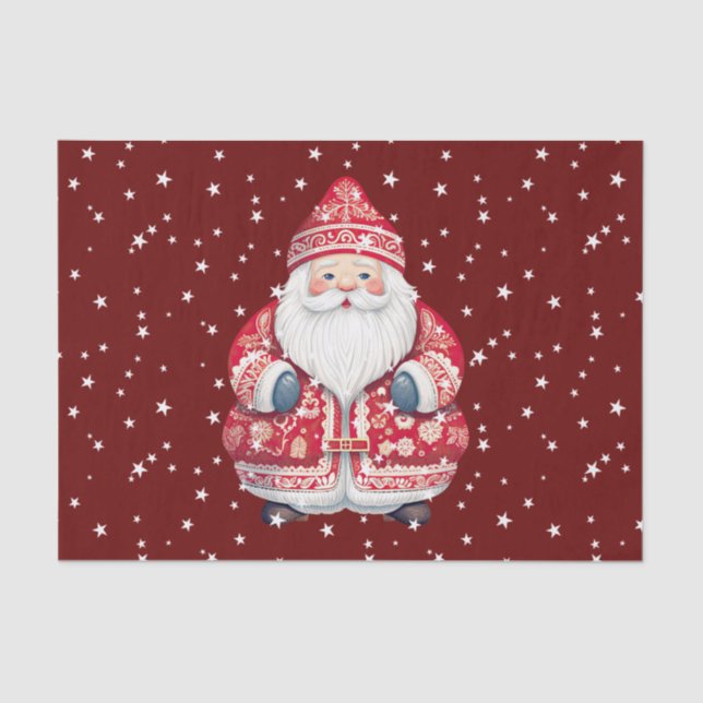Papel De Seda El pueblo escandinavo Santa Claus (Anverso)
